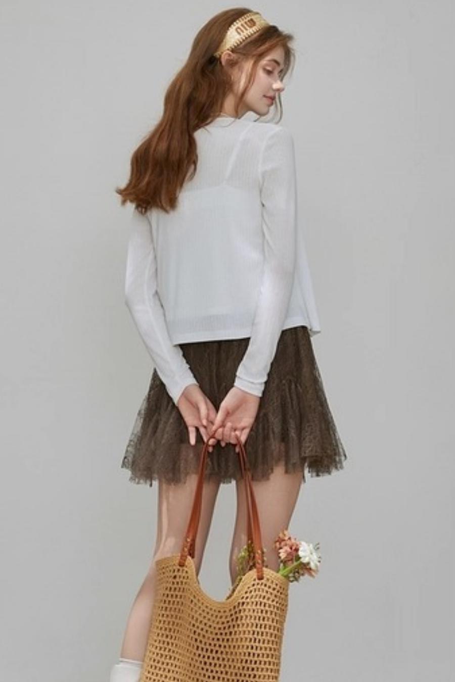 Cropped Cardigan Camisole Knit Set-Up