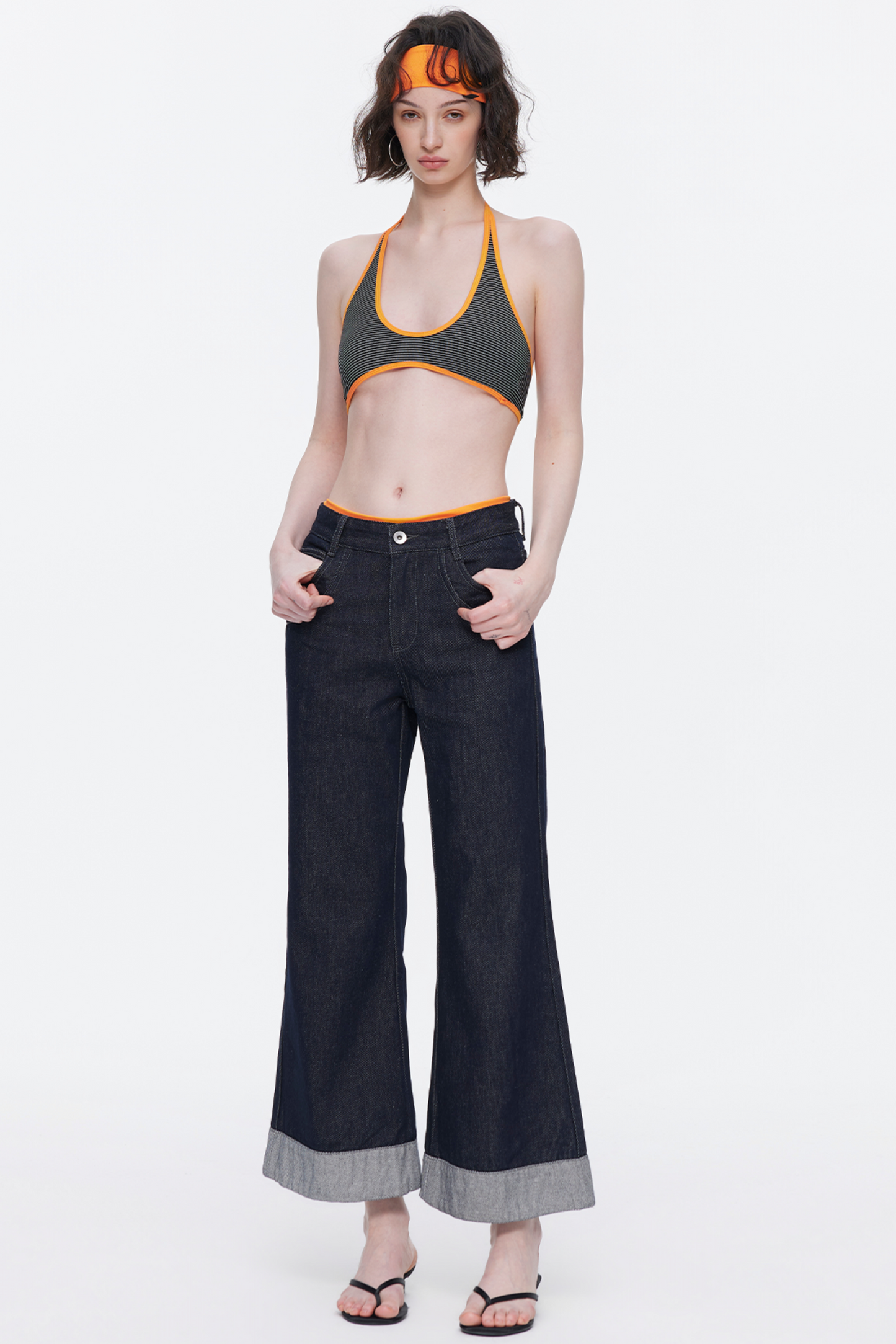 Vintage Flared Denim Pants