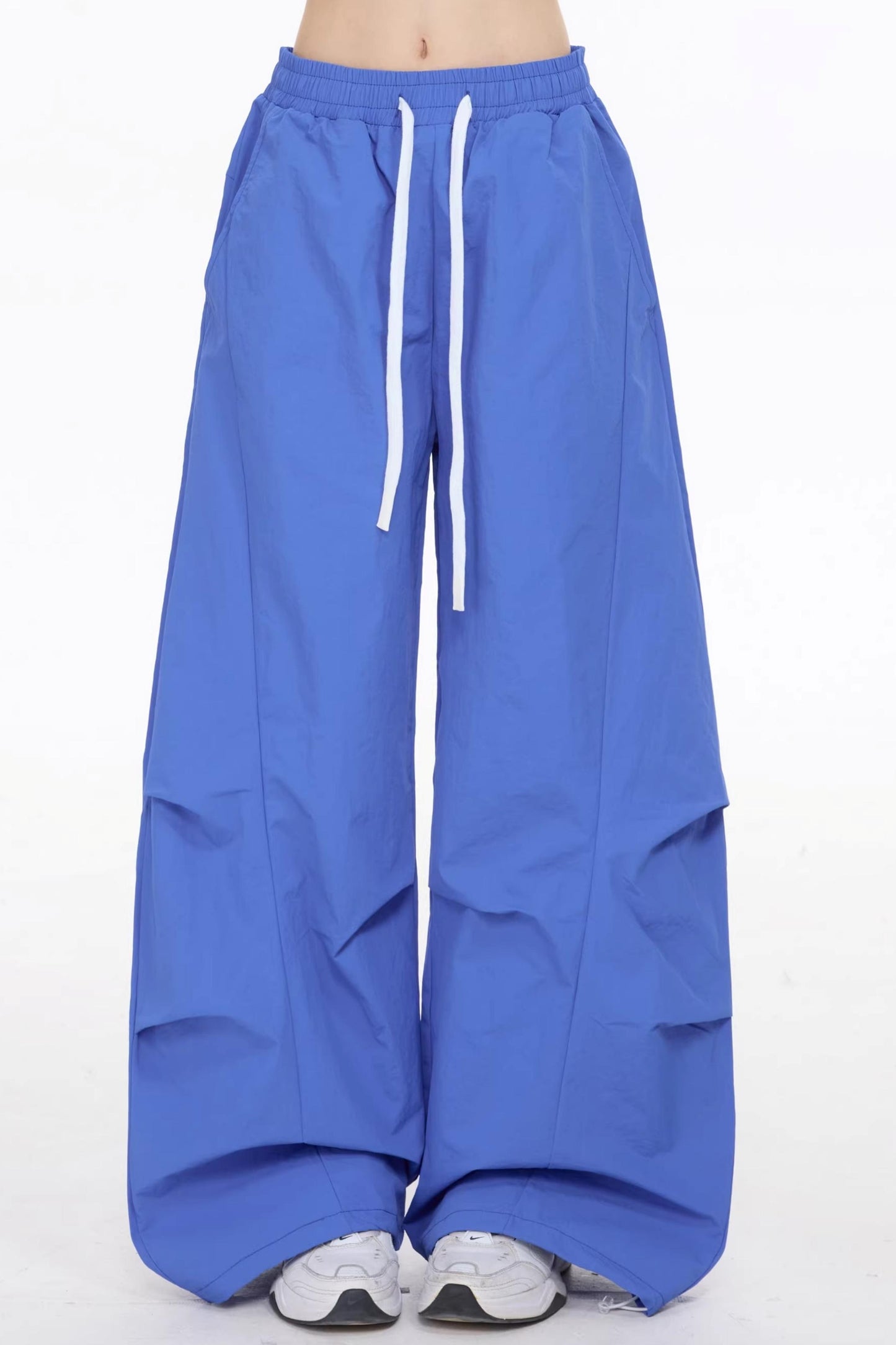 Drawstring Slimming Wide-Leg Pants