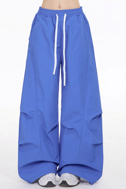 Drawstring Slimming Wide-Leg Pants