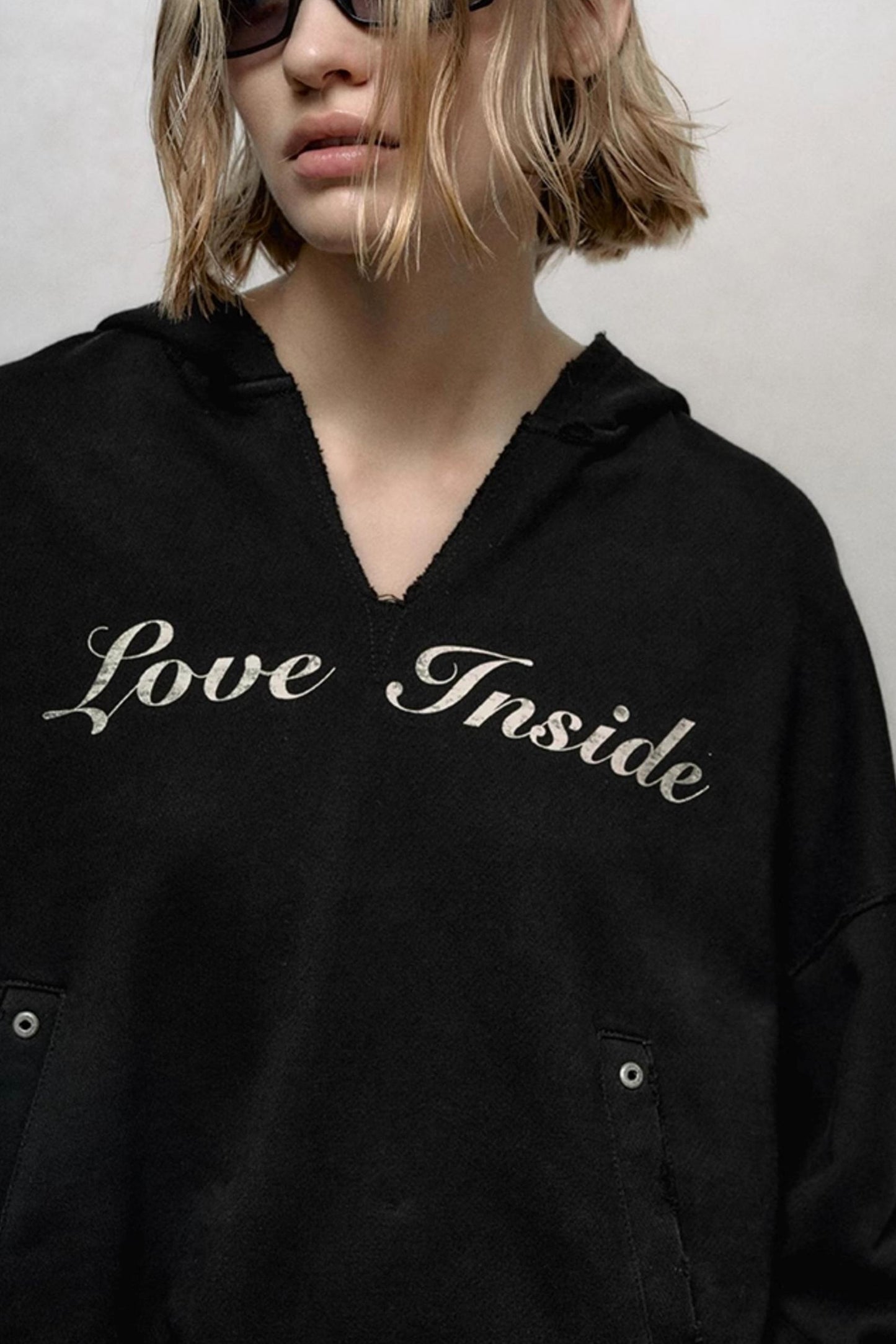 Washed Loose Hooded Top