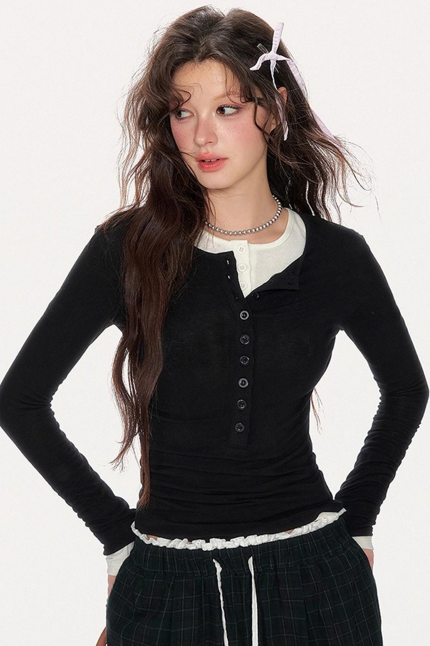 Basic Slim Long Sleeve T-Shirt