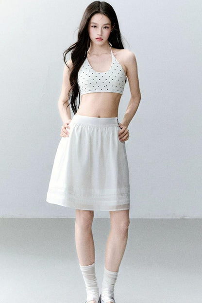 Polka Dot Halter Strap Bra