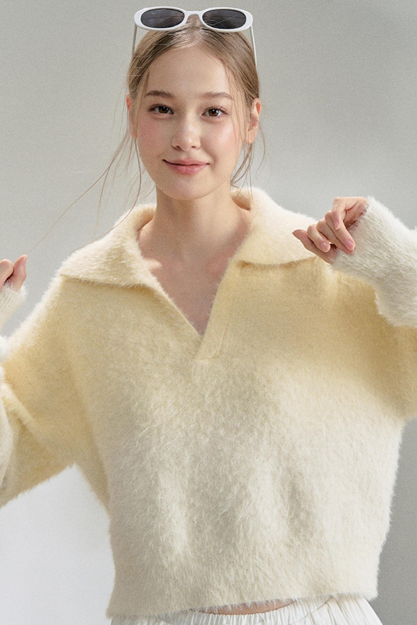 Soft Gradient Mohair Sweater