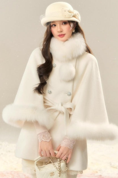 Bowknot Wool Hepburn Hat