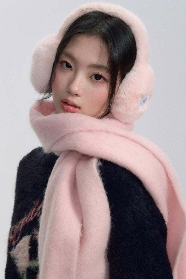 Warm Button Accent Earmuffs