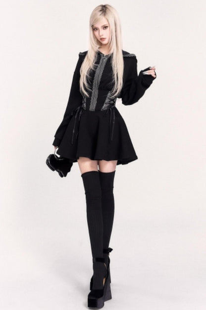 Moonlit Witch Hooded Dress