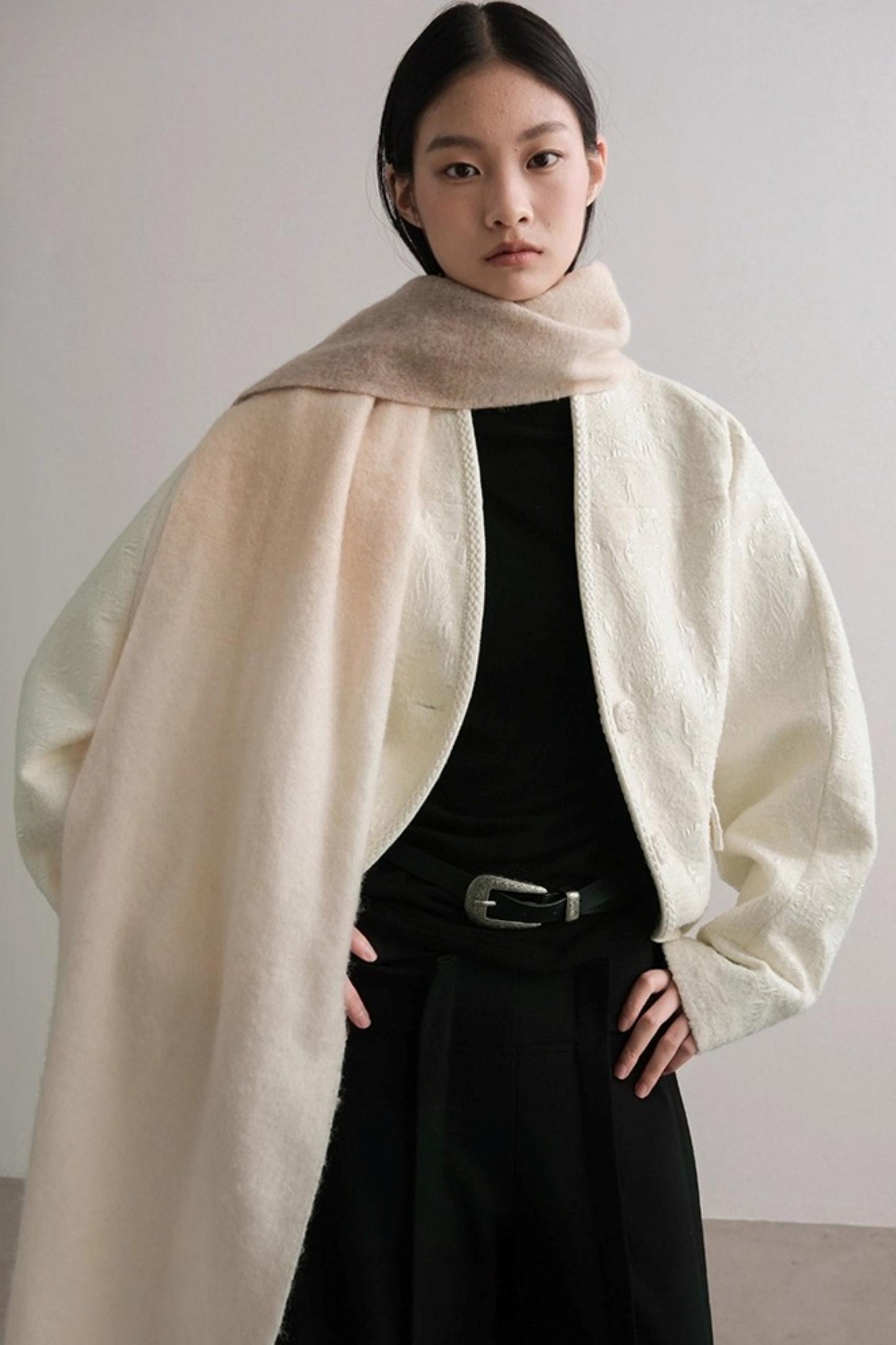 Wool Tassel Winter Scarf