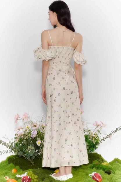 Summer Ruffle One-Shoulder Dress