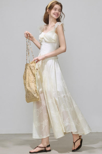 Summer V-Neck Skirt Tops Set-Up