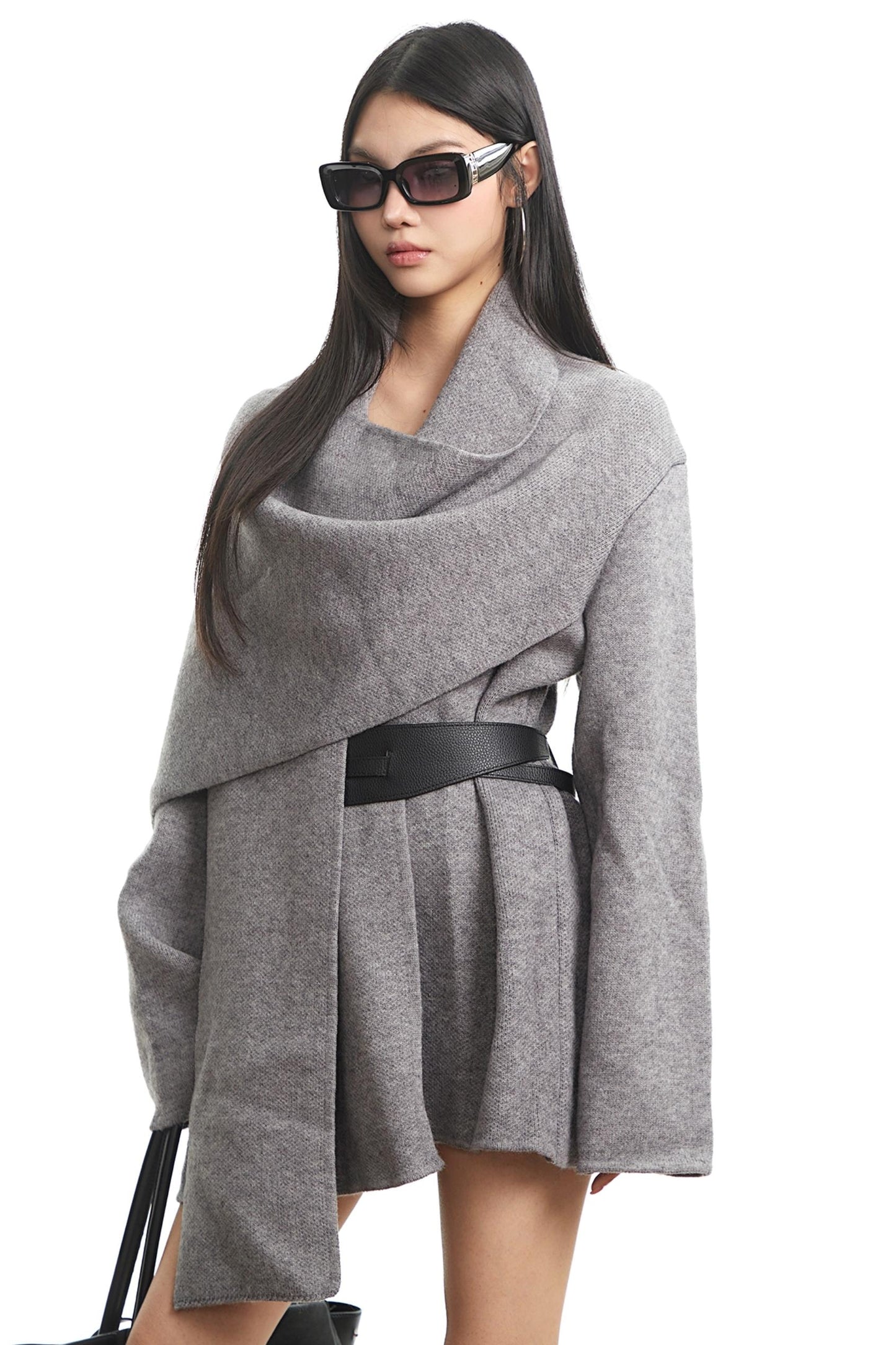 Korean Long Sleeve Knit Sweater Jacket