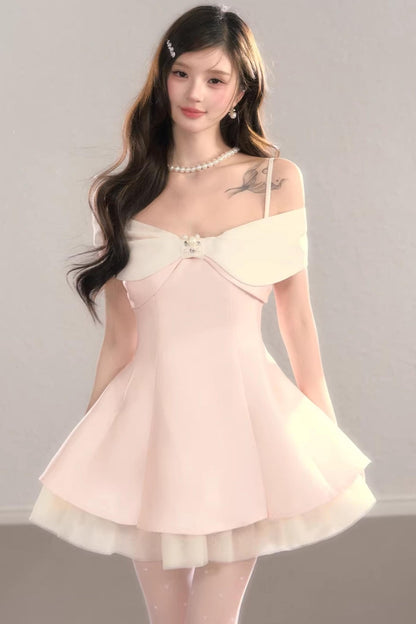 Off-Shoulder Bowknot Princess Dress