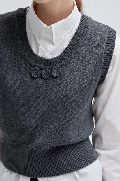 Spring Autumn Knitted Vest