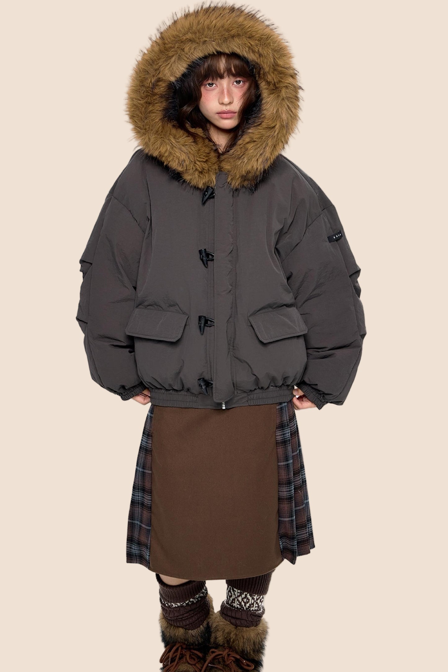 Vintage Cargo Down Jacket