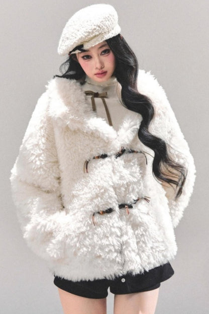 Soft Lamb Fur Winter Coat