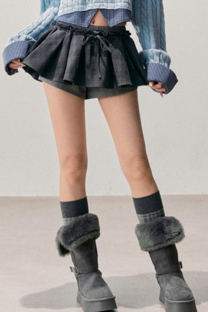 Plaid Annie Waltz Skirt