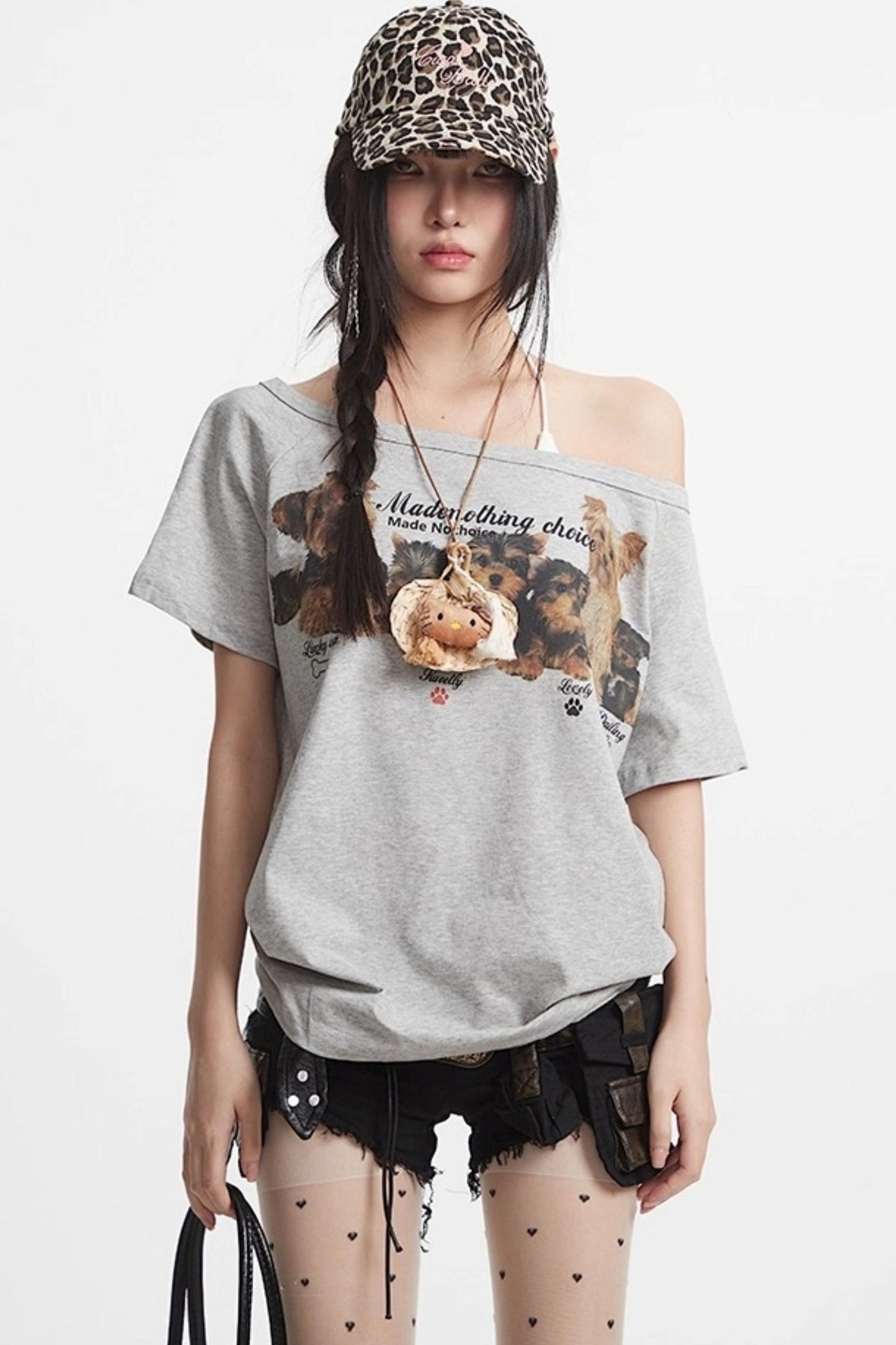 Slanted Shoulder Tee