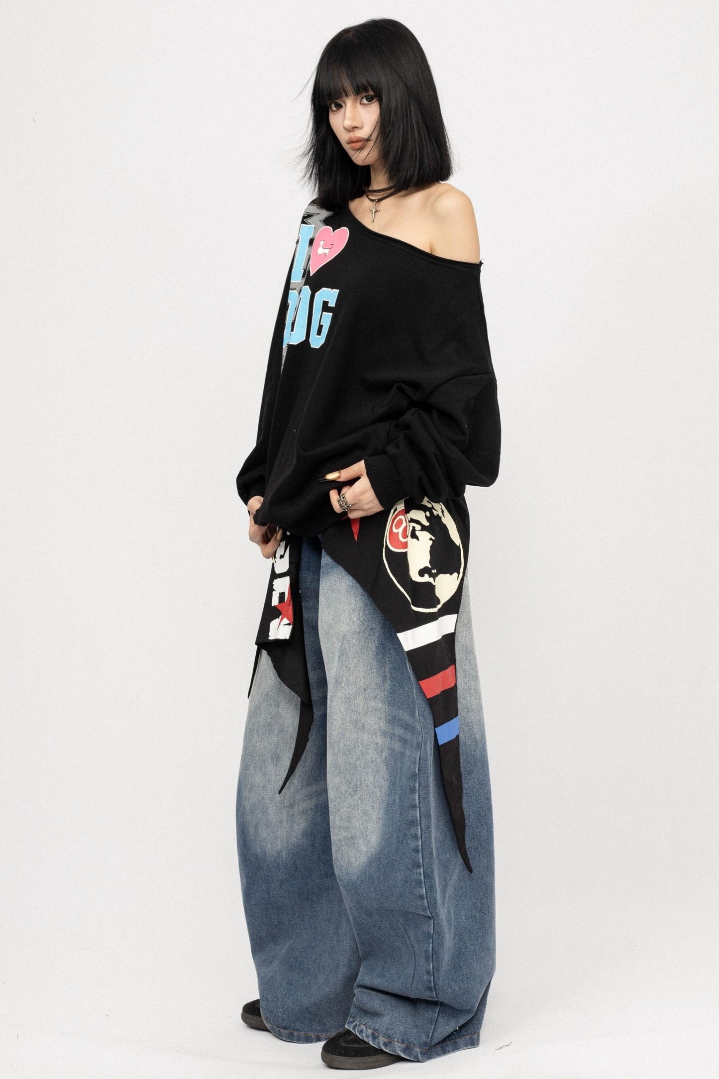 American Retro Denim Pants