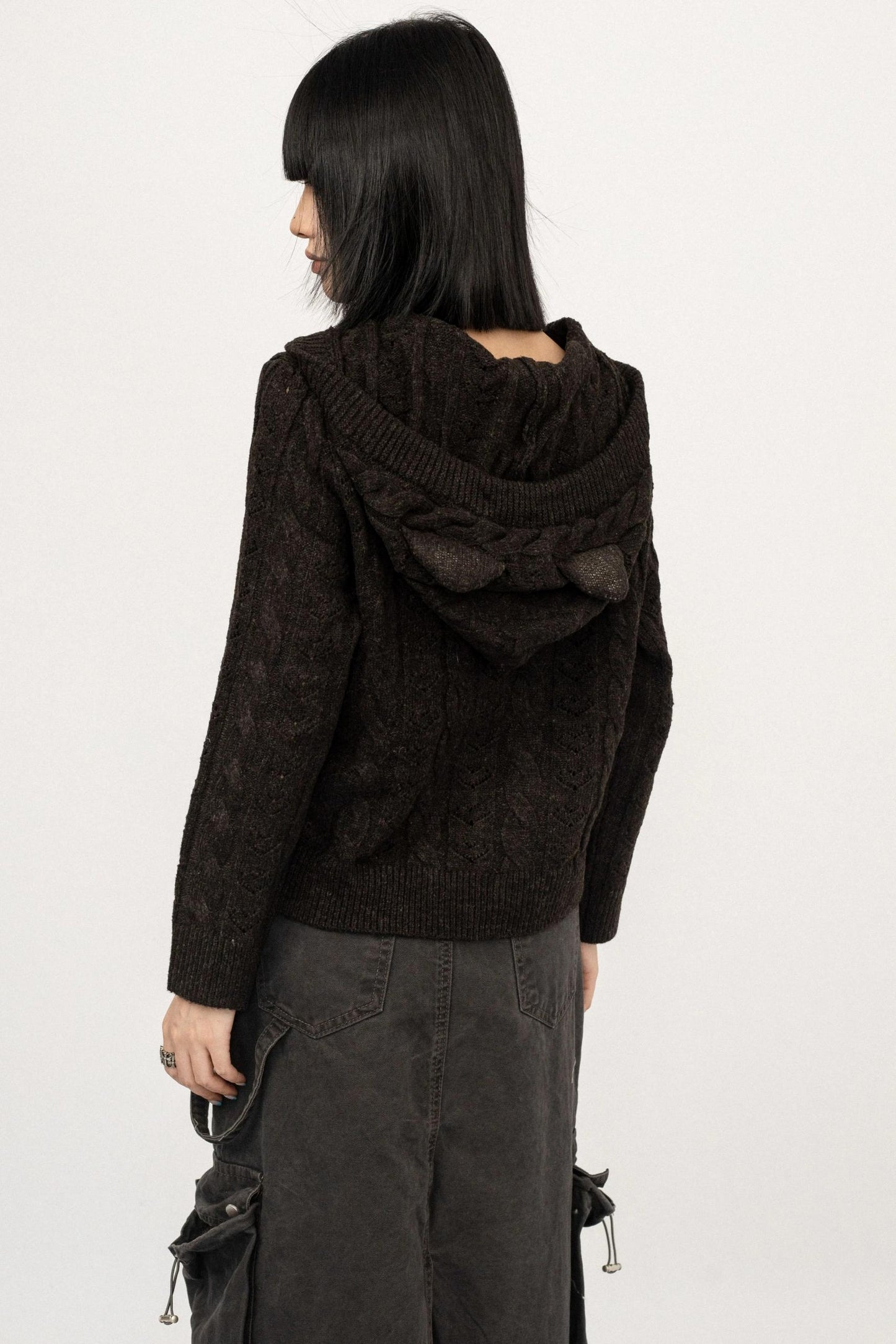 American Spice Hooded Zipper Cardigan