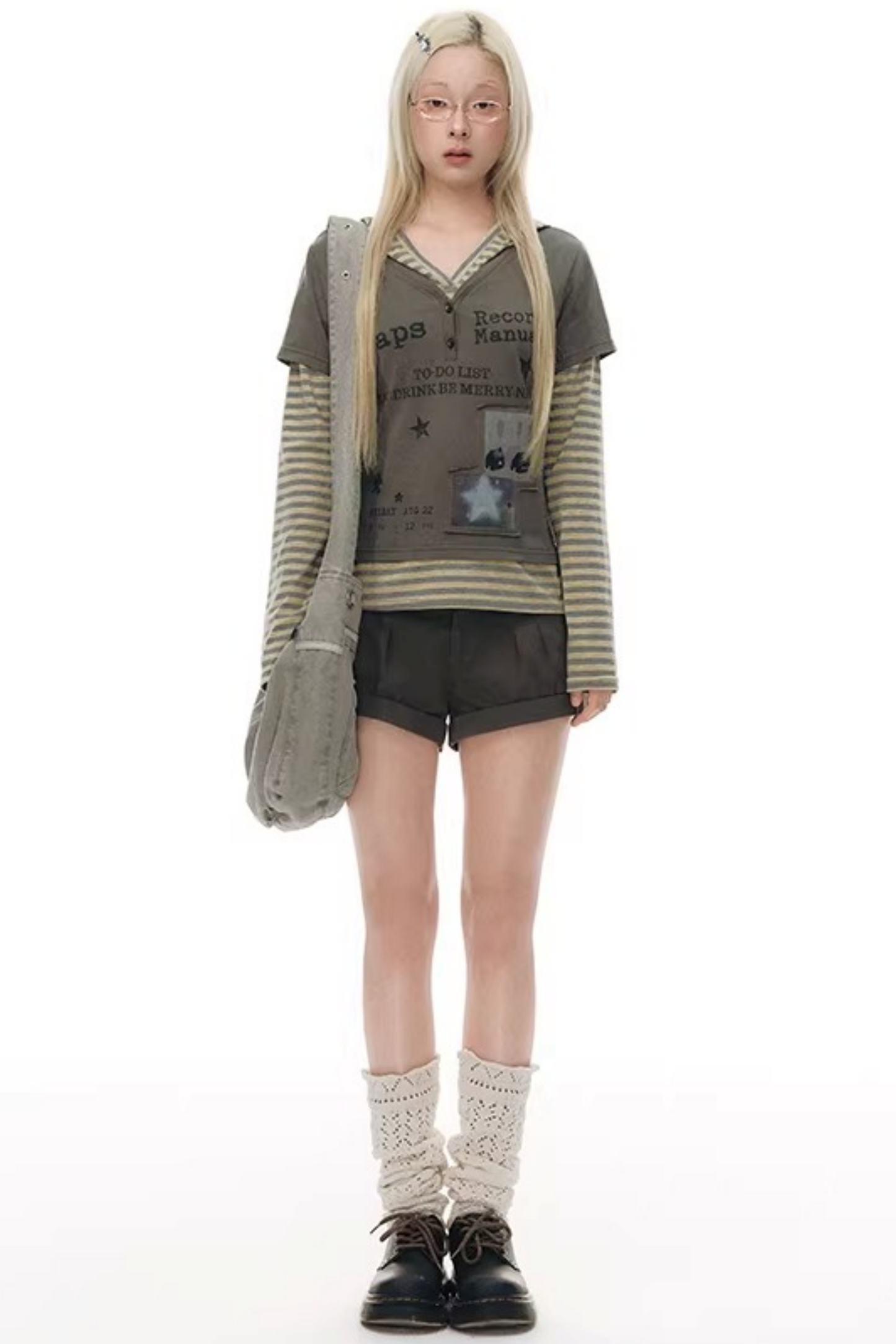 빈티지 패치워크 캔버스 가방