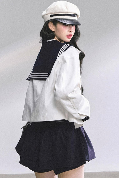 Luxury Denim Cargo Jacket