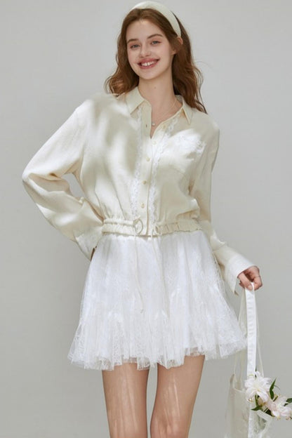 Fall Lace Commuter Shirt