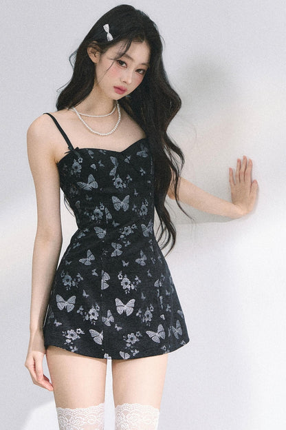 Butterfly One-Shoulder Dress