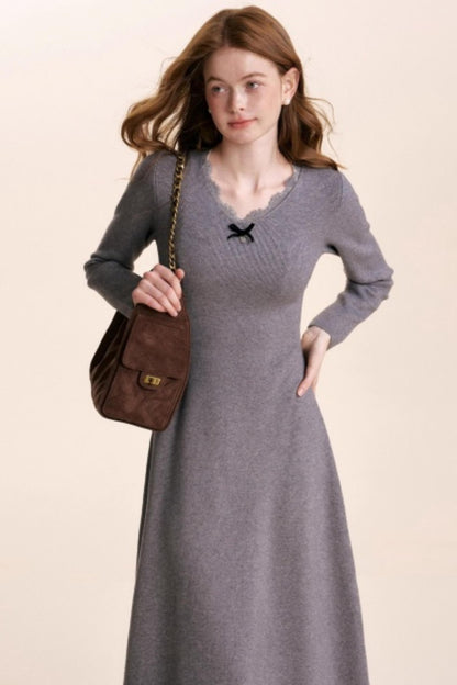 Romantic Lace Knit Dress