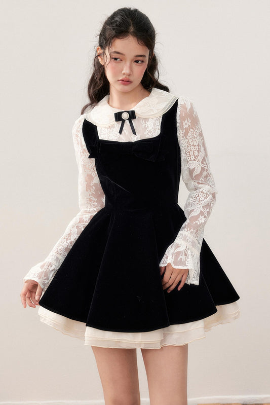 Doll Collar Princess Style Lace Dress