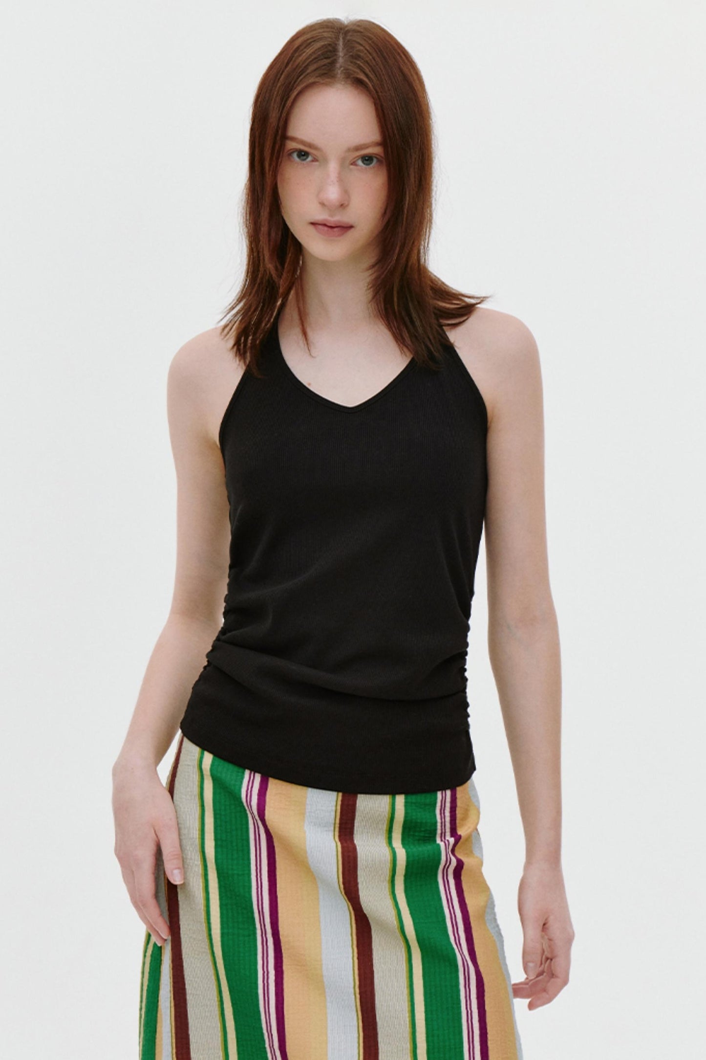 Pleated Side Support Camisole