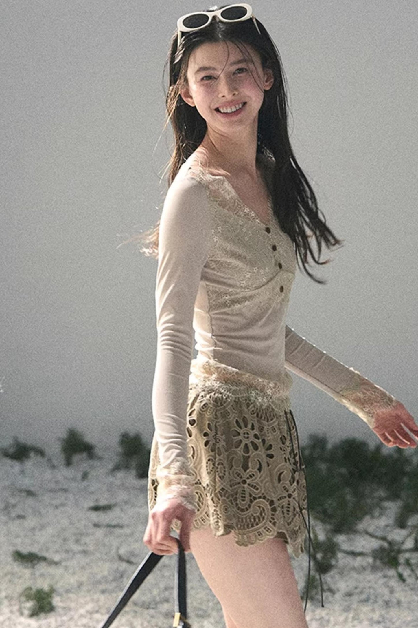 Wind Trace Lace Top