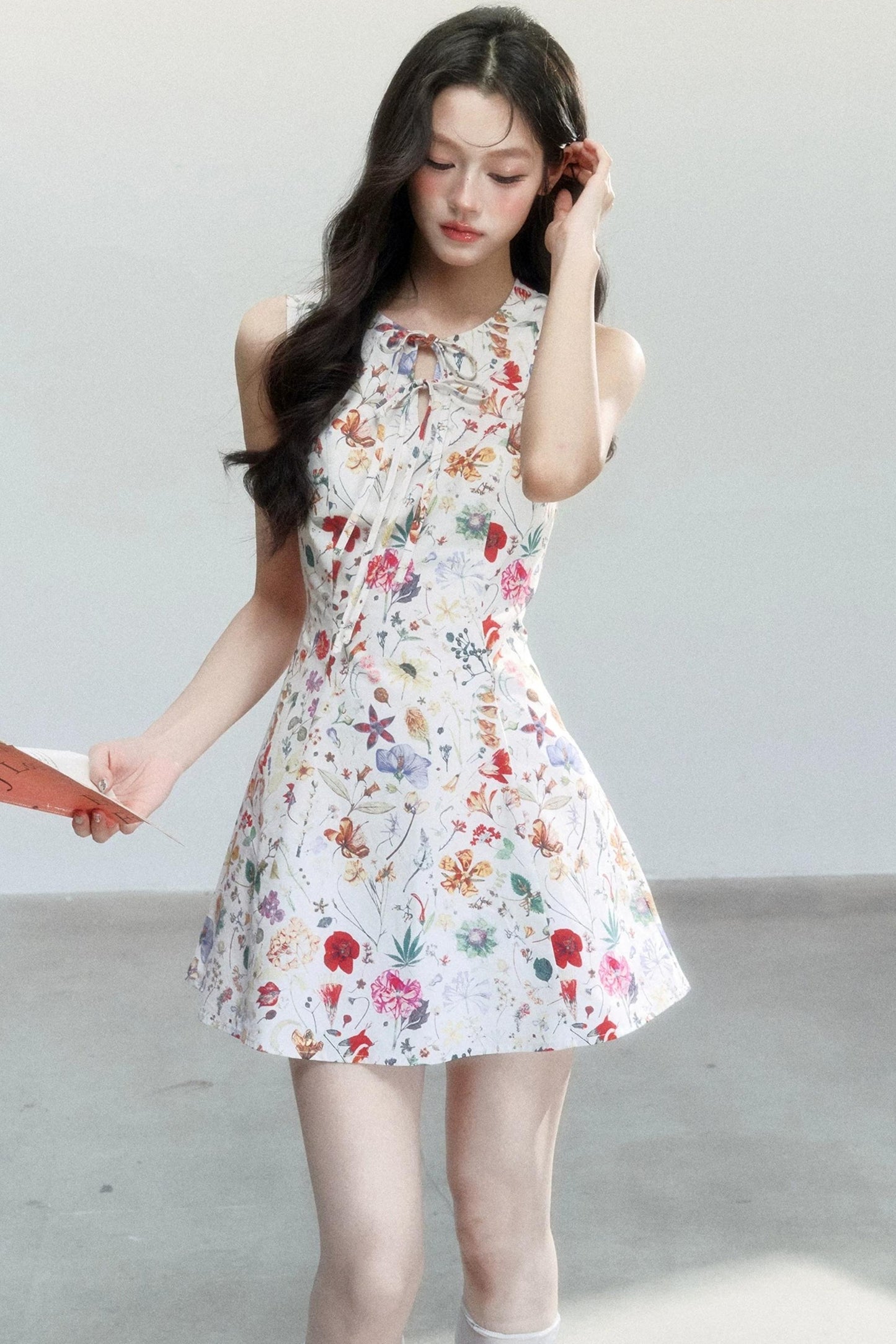 Pastoral Floral Cotton Dress