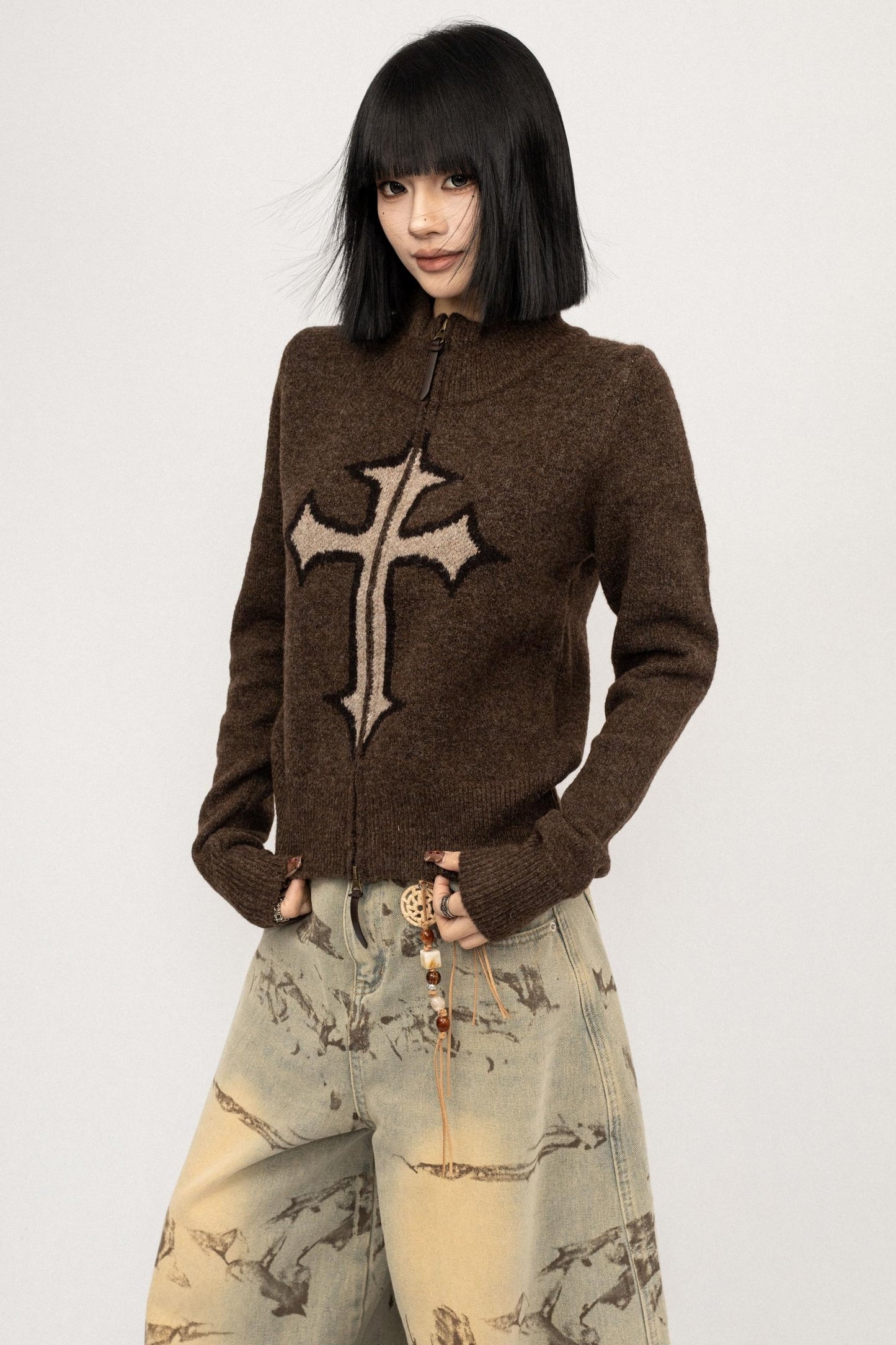 American Senior Knitted Sweater Top