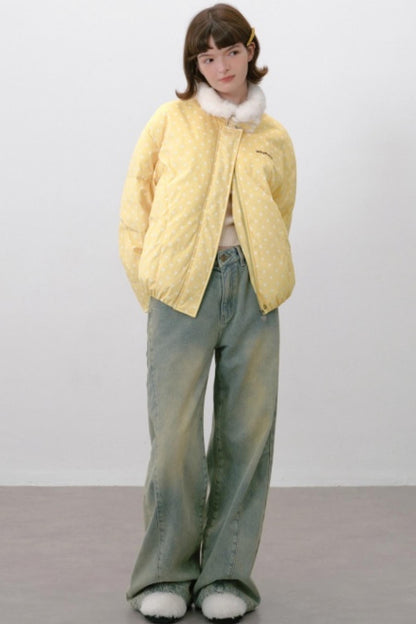 Polka Dot Down Jacket