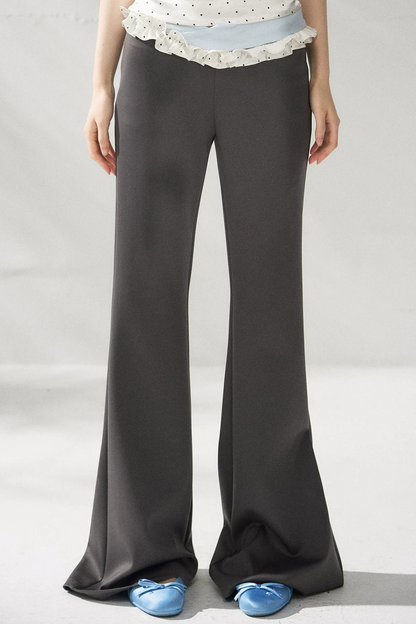 Pantalones de yoga acampanados de cintura alta