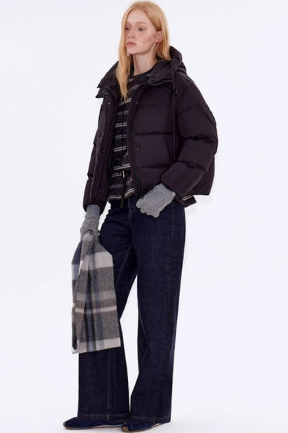 Lightweight Hooded Down Jacket