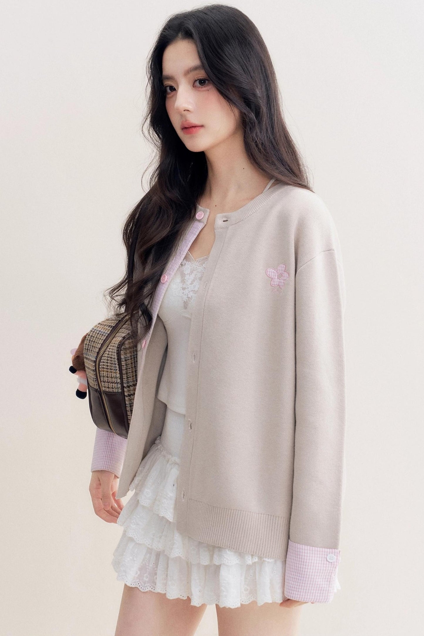 Romantic Patchwork Sweater Cardigan