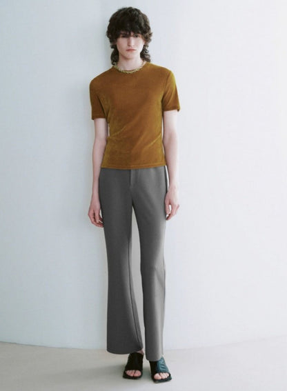 High-waisted Thin Flared Pants