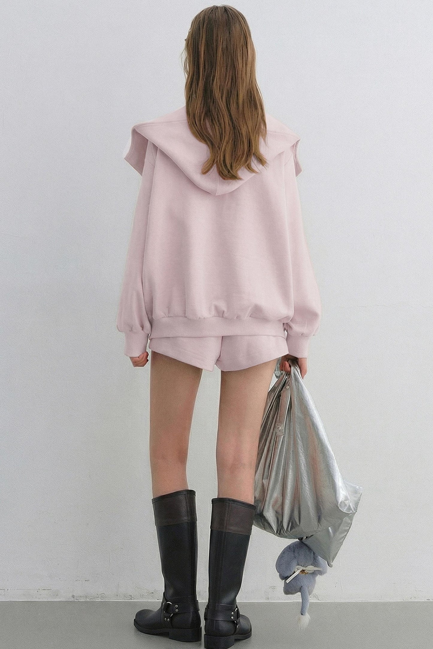 Hooded Zip-Up Jacket Set-Up