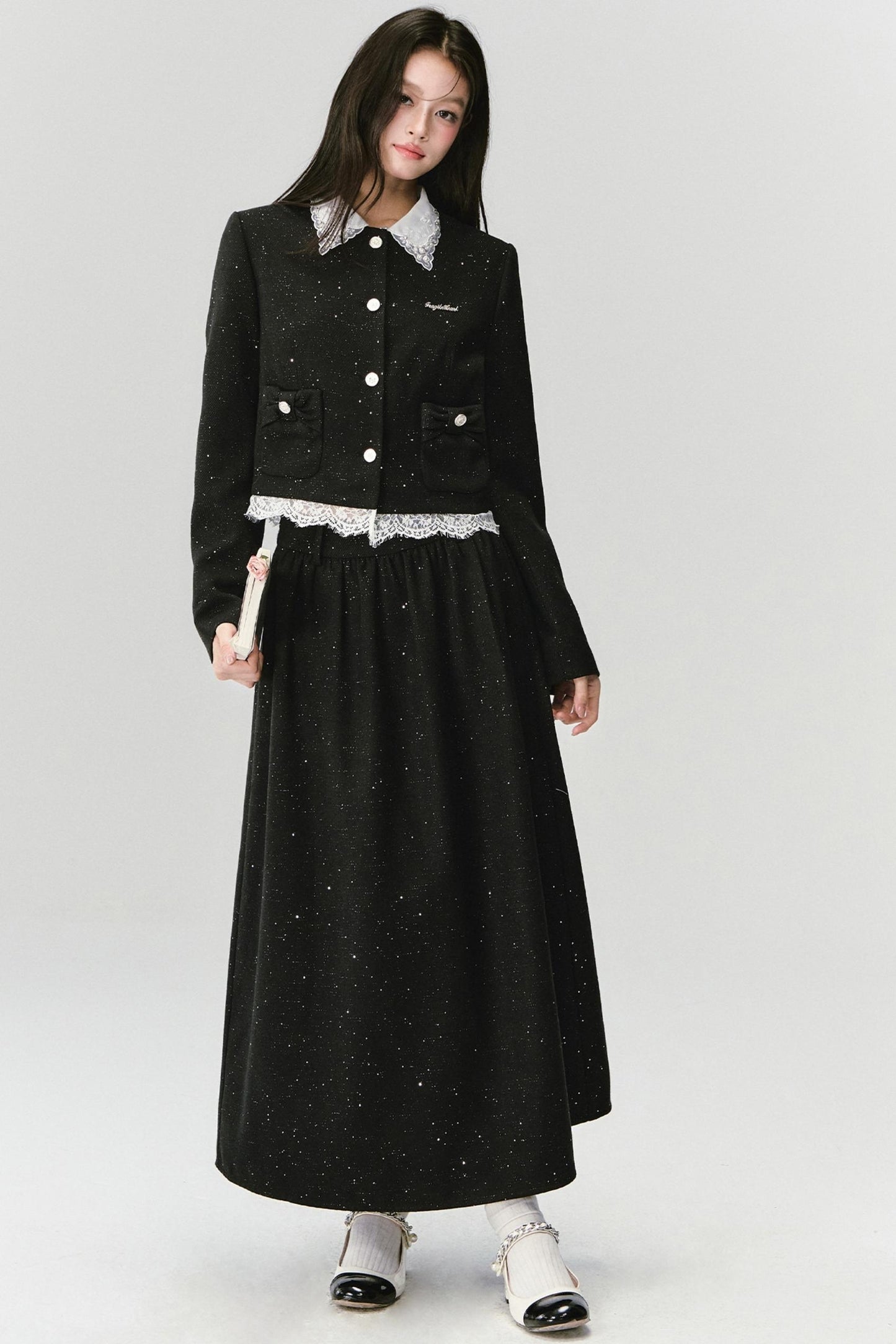 Baroque Small Fragrance Suit Top & Skirt Set-Up