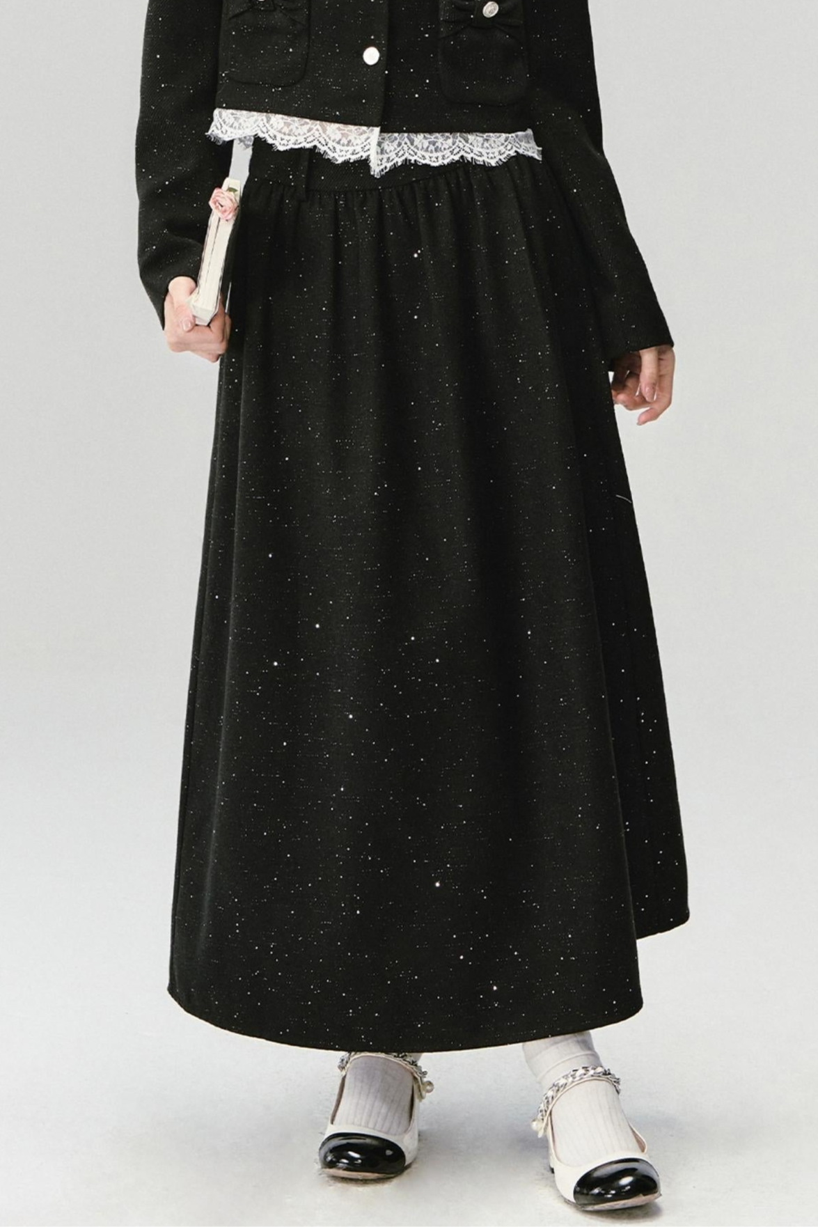 Baroque Small Fragrance Suit Top & Skirt Set-Up