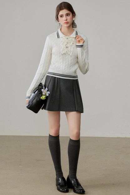 Lapel Winter Sweater