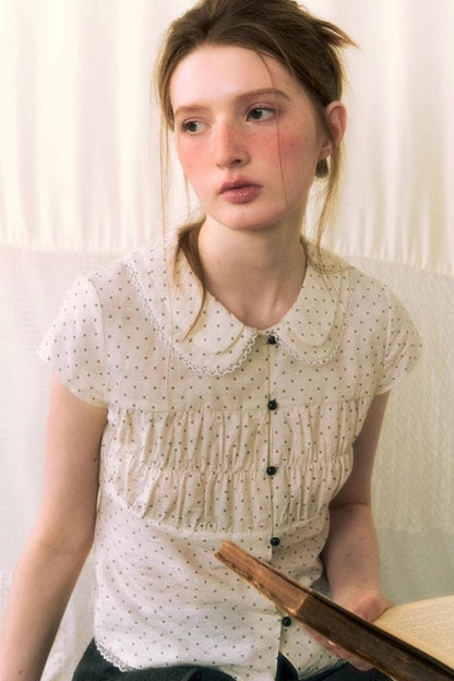 Nap Dot Mesh Culottes Set-Up