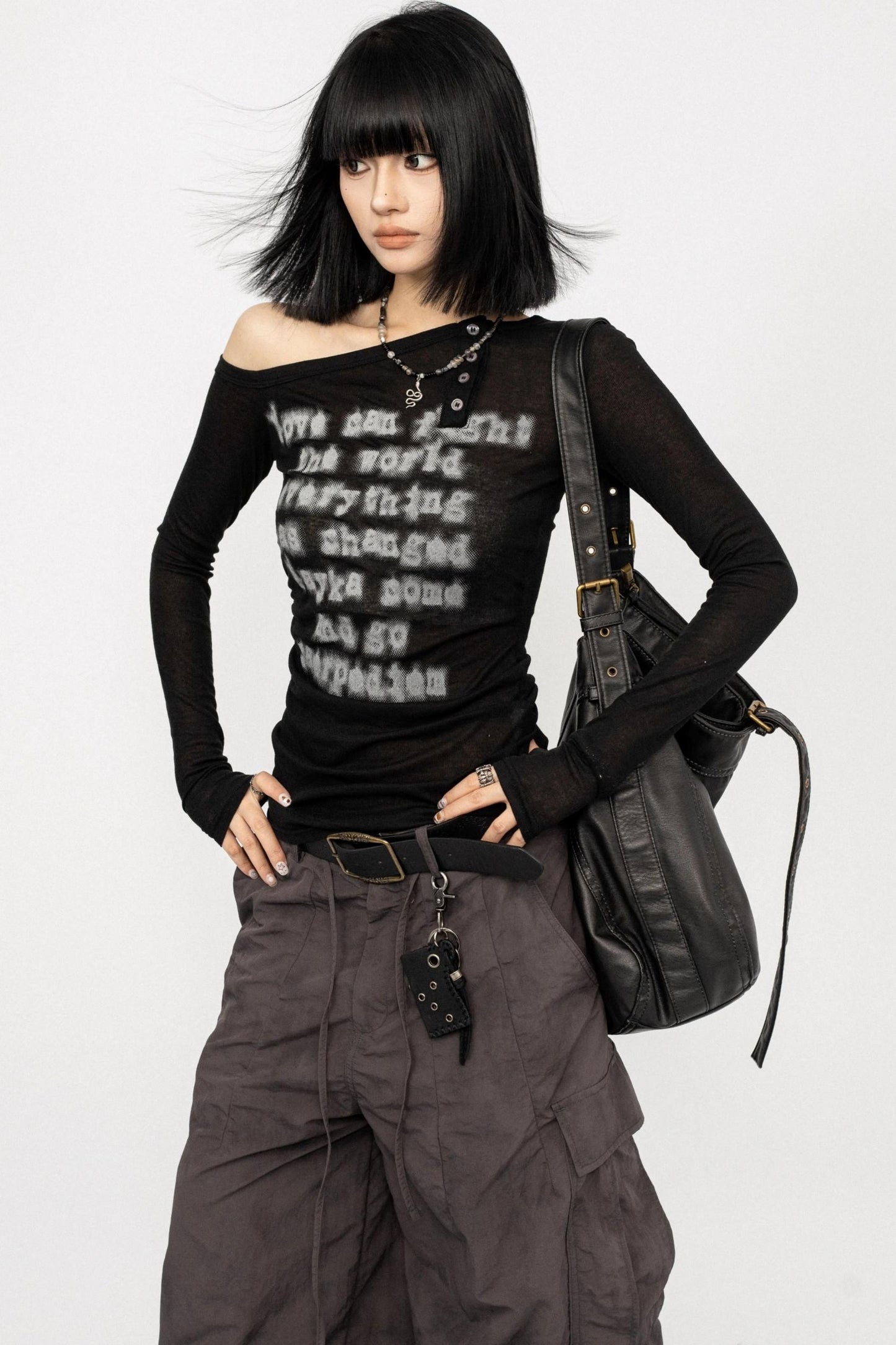 Casual Long Sleeve Slim Fit Top