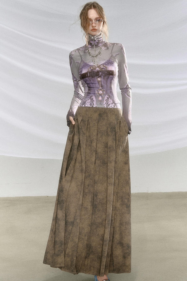 로맨틱 네오클래식 프린트 드레스 세트 