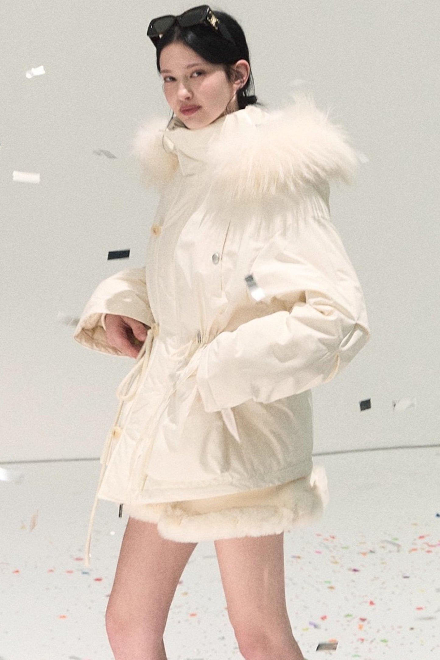 Snowfall Lace Knitted Dress