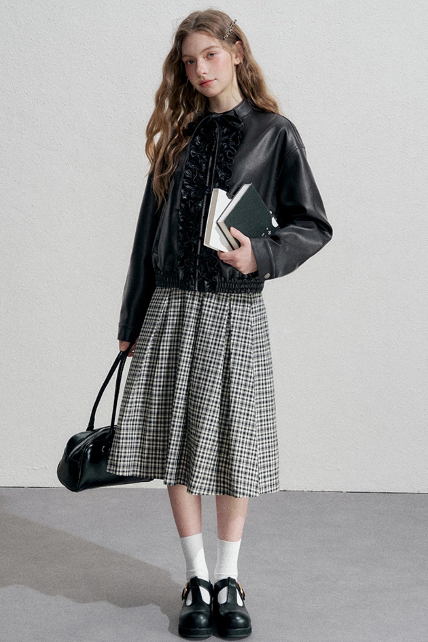 Autumn A-Line Plaid Skirt