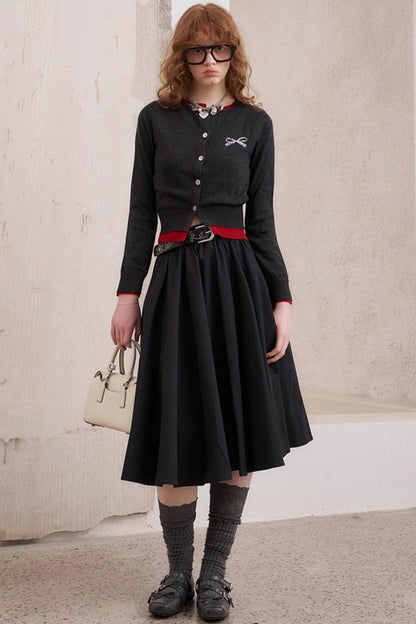 Three-Dimensional Pleated Skirt