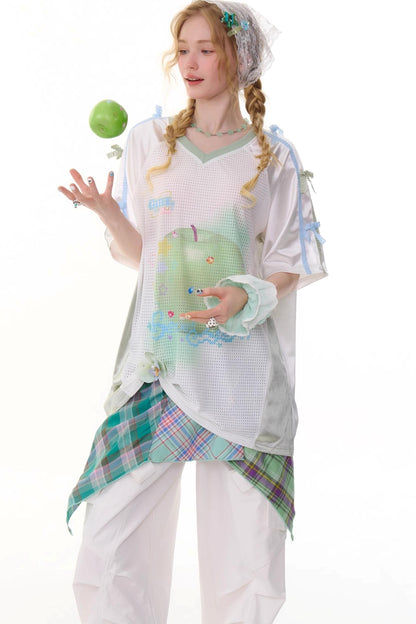 Summer Apple Print Tee