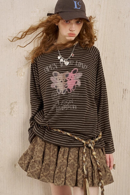 Two Bear Thin Striped Long Sleeve T-Shirt